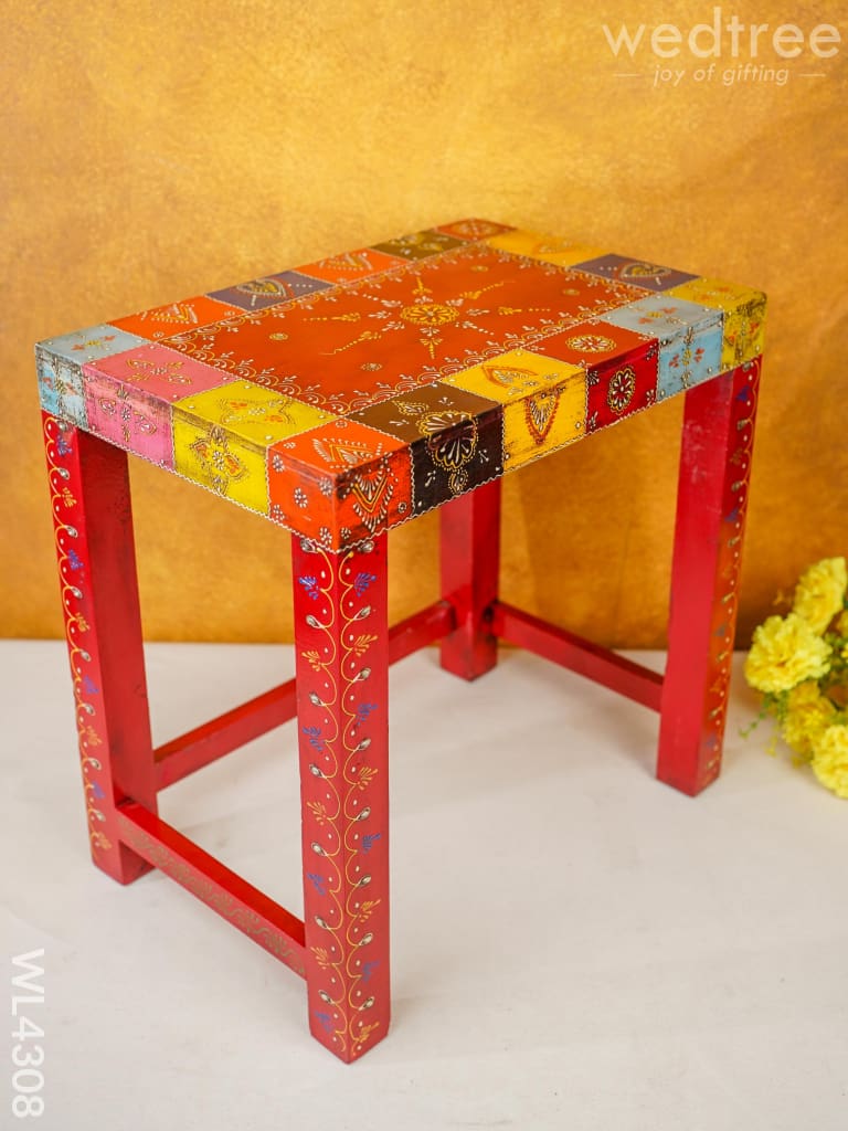 Wooden Decorative Stools - Set Of 3 Wl4308