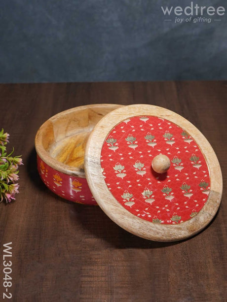 Wooden Digital Printed Poori Box - Wl3048-2 Utility