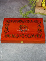 Wooden Dry Fruit Box With 6 Partition - Wl3902