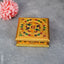 Wooden Dry Fruit Box With Meenakari Floral Design - Wbg1290 Gold