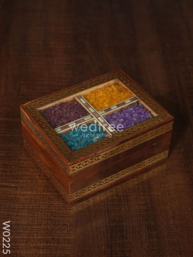 Wooden Gem Stone Box - 3X4 W0225 Jewellery Holders