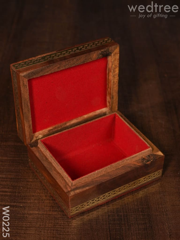 Wooden Gem Stone Box - 3X4 W0225 Jewellery Holders