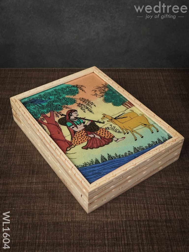 Wooden Hand Painted Jewel Box - (8.5 X 6.5) Wl1604 Utility