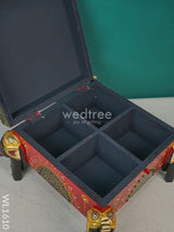 Wooden Hand Painted Jewelery Organiser With Elephant Legs - Wl1610 Utility