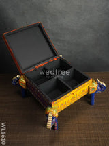 Wooden Hand Painted Jewelery Organiser With Elephant Legs - Wl1610 Utility