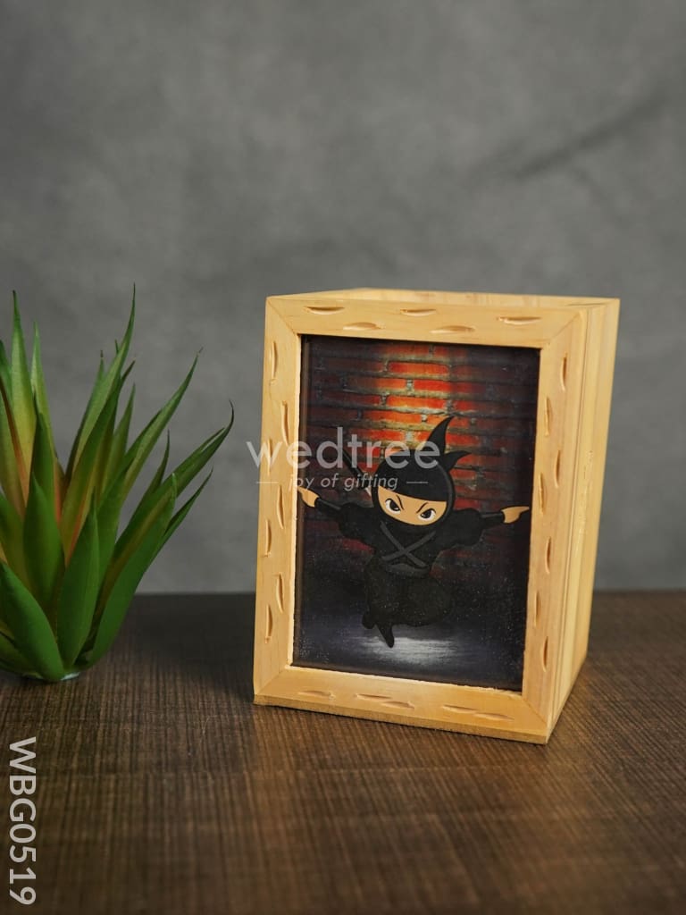 Wooden Pen Stand (3.2 X 4.2) - Ninja Wbg0519 Kids Return Gifts