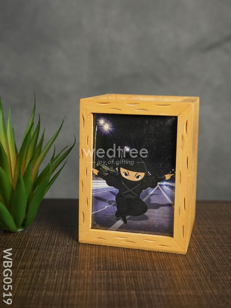 Wooden Pen Stand (3.2 X 4.2) - Ninja Wbg0519 Kids Return Gifts