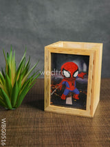 Wooden Pen Stand (3.2 X 4.2) - Spiderman Wbg0516 Kids Return Gifts