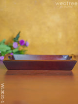 Wooden Tray With Brass Fitting - Wl3031 Trays