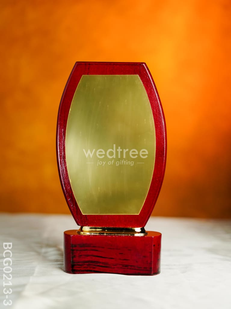 Wooden Trophy With Branding Space - Bcg0213 11 Inch