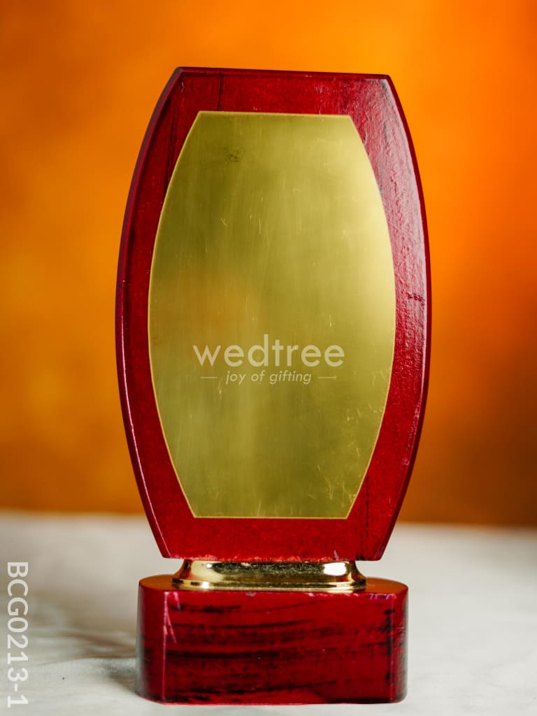 Wooden Trophy With Branding Space - Bcg0213