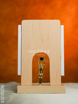 Wooden Trophy With Man Holding Star - 10 Inch Bcg0218 Branding