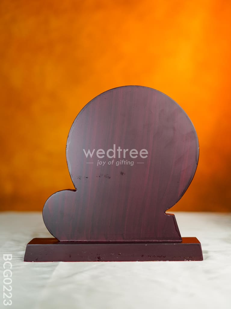 Wooden Trophy With Stand - 10 Inch Bcg0223 Branding