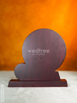 Wooden Trophy With Stand - 10 Inch Bcg0223 Branding