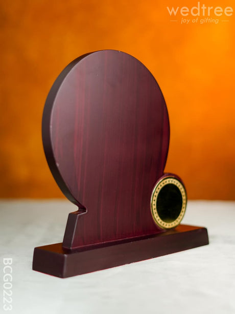 Wooden Trophy With Stand - 10 Inch Bcg0223 Branding