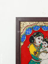 Yashoda Krishna Glass Reverse Painting Frame - 8 X 6 Inch Wl4566 Frames