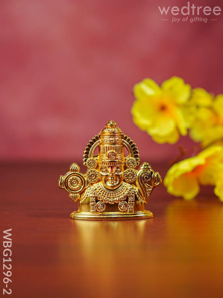Zink Alloy Balaji Idol - Wbg1296 Gold Finish Divine Figurines