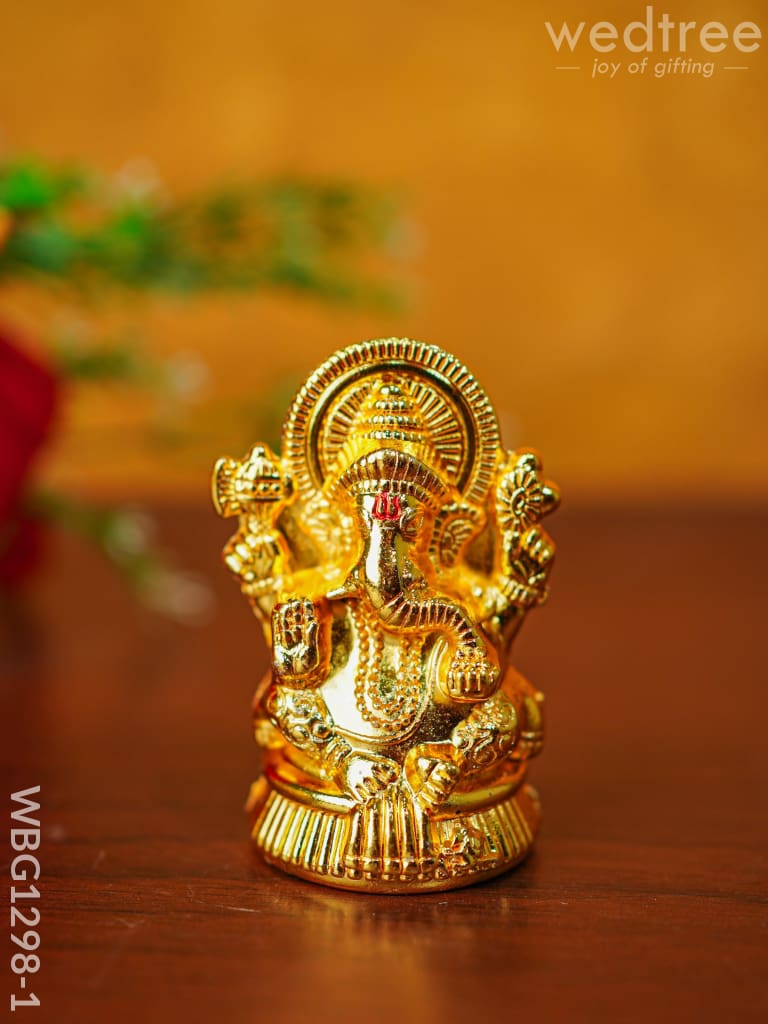 Zinc Alloy Ganesha Idol - Wbg1298 Divine Figurines