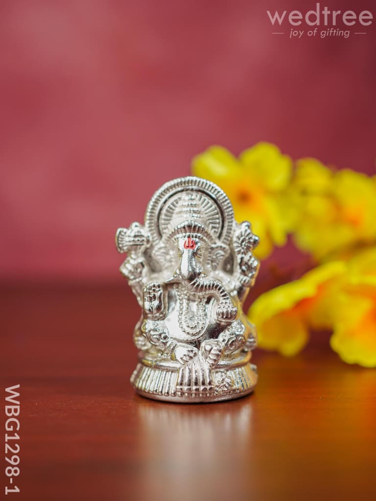 Zink Alloy Ganesha Idol - Wbg1298 Divine Figurines