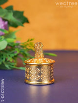 Zinc Alloy Kumkum Holder With Balaji - Wbg1293 Metal Rg