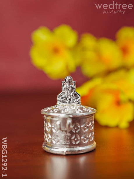 Zinc Alloy Kumkum Holder With Lakshmi - Wbg1292 Alloy Holders