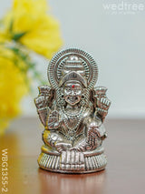 White Metal Lakshmi Idol-Silver Oxidized - Wbg1355-2 Figurine