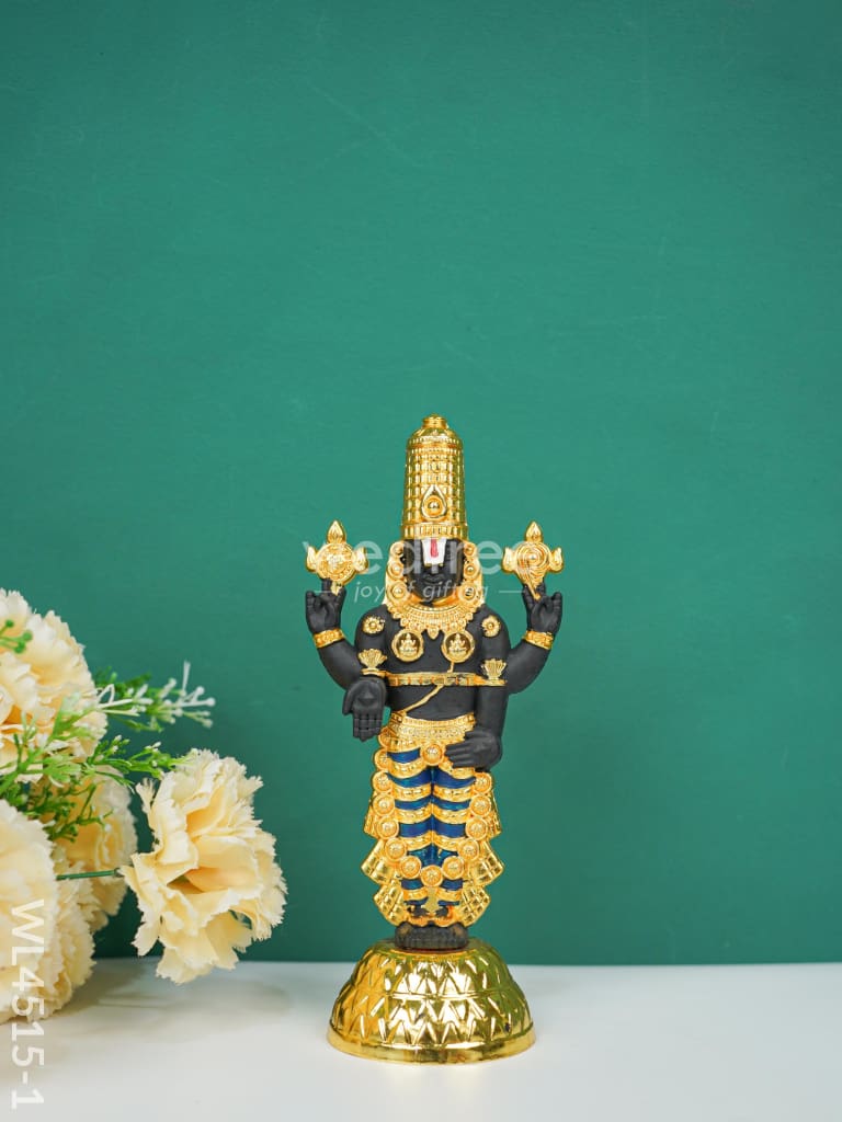 Metal White Tirupati Balaji Idol - Wl4515 Metal Figurine