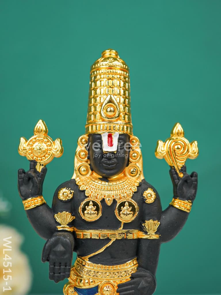 Metal White Tirupati Balaji Idol - Wl4515 Metal Figurine