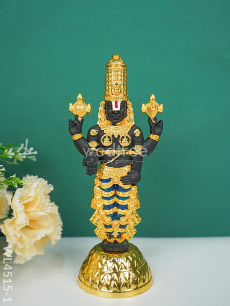 Metal White Tirupati Balaji Idol - Wl4515 Metal Figurine