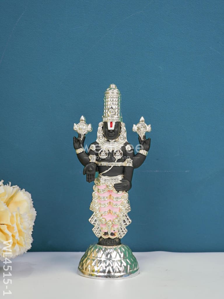 Metal White Tirupati Balaji Idol - Wl4515 Metal Figurine