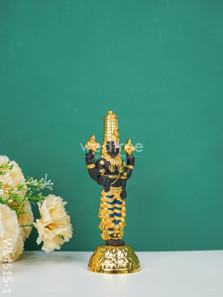 Metal White Tirupati Balaji Idol - Wl4515 Metal Figurine